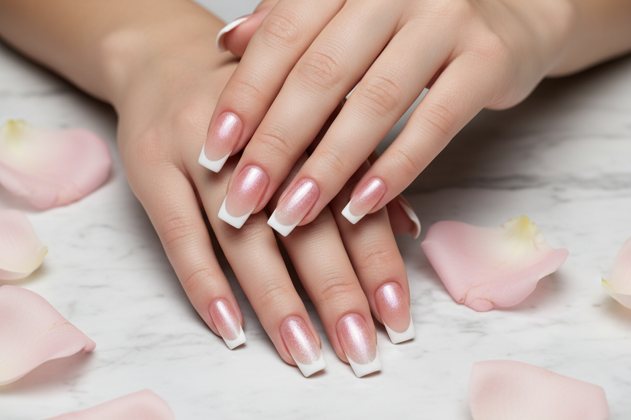 French Dual Effect Nails Banner