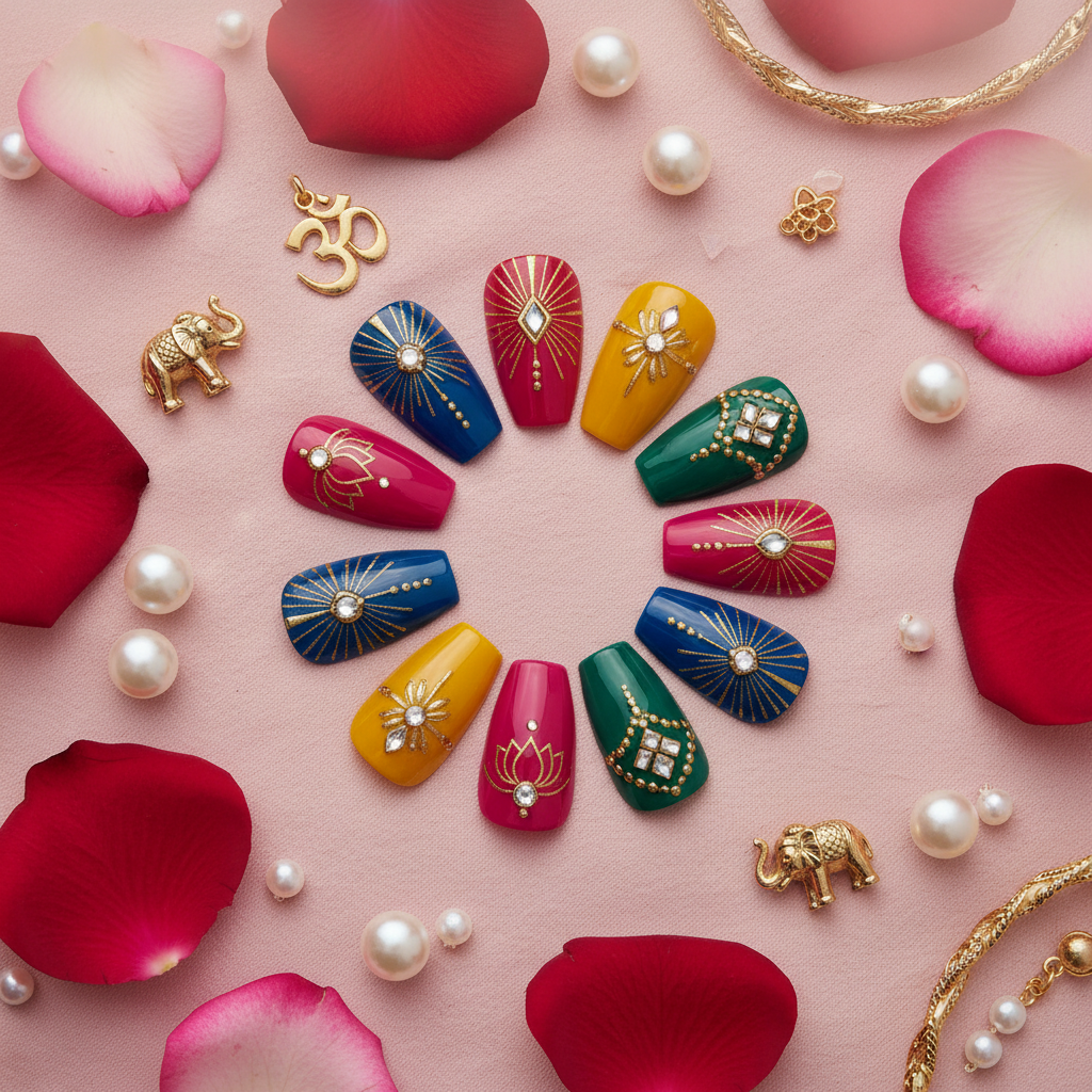 Glossara Beauty - Nail Art Flat Lay